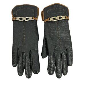 Aris Snuggler Women's Vinyl Lined with Cotton Gloves Black